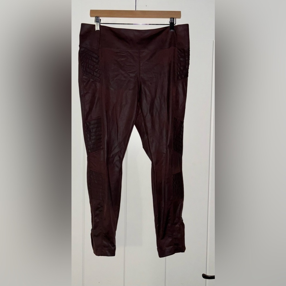 Athleta Delancey Gleam Moto Ankle Tight High Rise Fitted‎ Work Commute Women XL